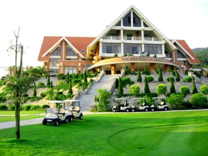 Hình ảnh tổng quan resort Tam Đảo giữa cảnh quan thiên nhiên tươi đẹp